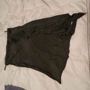 "Janette" size 4, black & white stripped dress